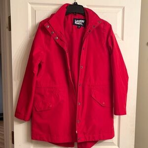 Lands' End Vibrant Red Parka